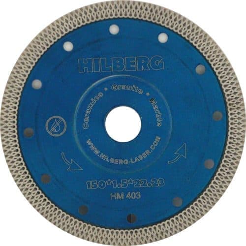 Алмазный диск Hilberg Ультратонкий турбо X тип O150 мм