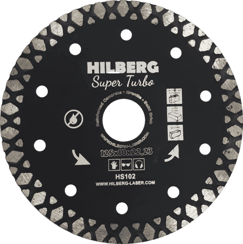 Алмазный диск Hilberg Super Turbo O125 мм
