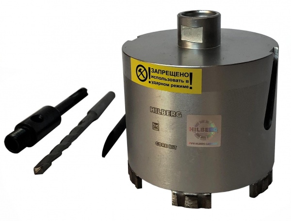 Алмазная коронка Hilberg Laser 102 мм