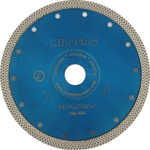 Алмазный диск Hilberg Ультратонкий турбо X тип O180 мм