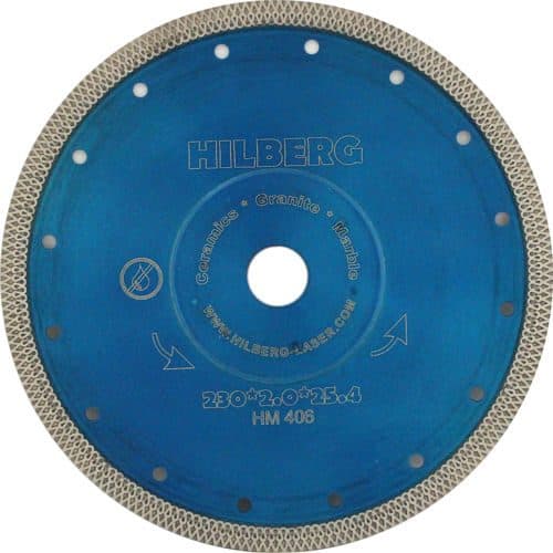 Алмазный диск Hilberg Ультратонкий турбо X тип O230 мм