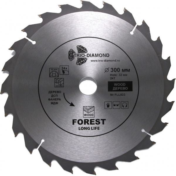 Алмазный диск Trio Diamond Forest O300*24T