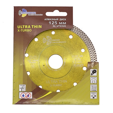 Алмазный диск Trio Diamond Ultra Thin X-Turbo O125 мм