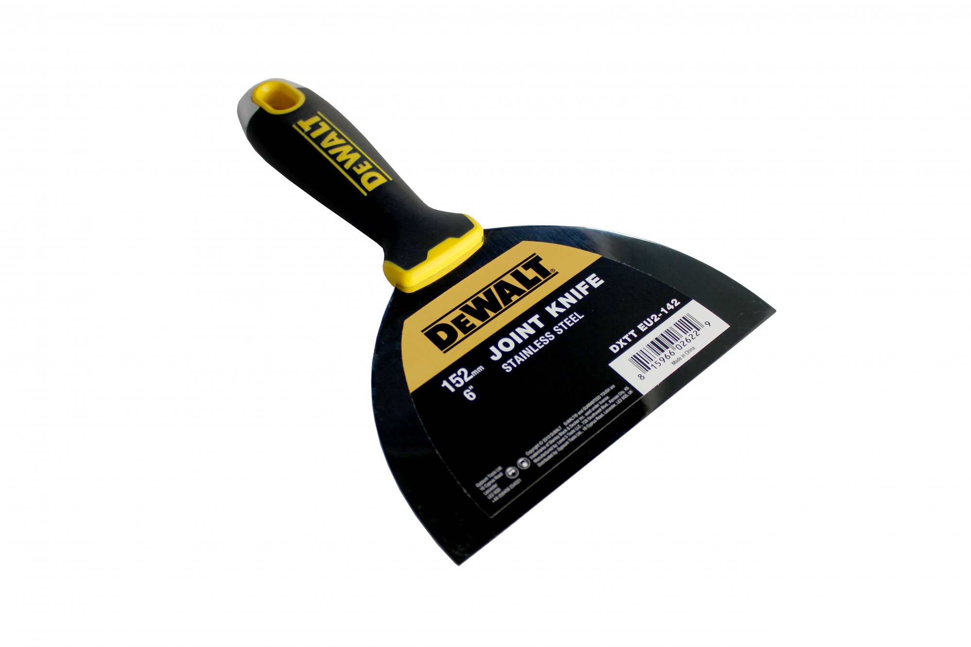 DeWalt Малярный шпатель с черной пластиковой ручкой и металлическим наконечником 15 cm