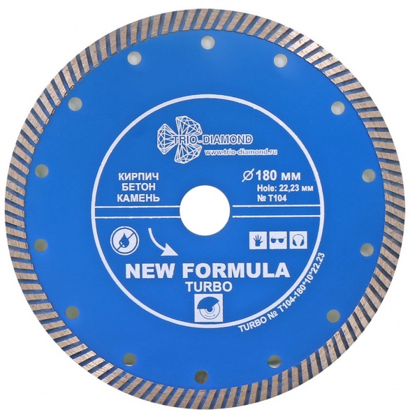 Алмазный диск Trio Diamond Турбо New Formula O180 мм